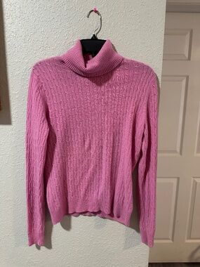 TWEEDS 100% 2-Ply Cashmere Sweater XL Pink